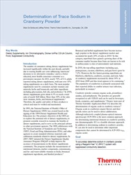 Determination of Trace Sodium in Cranberry Powder